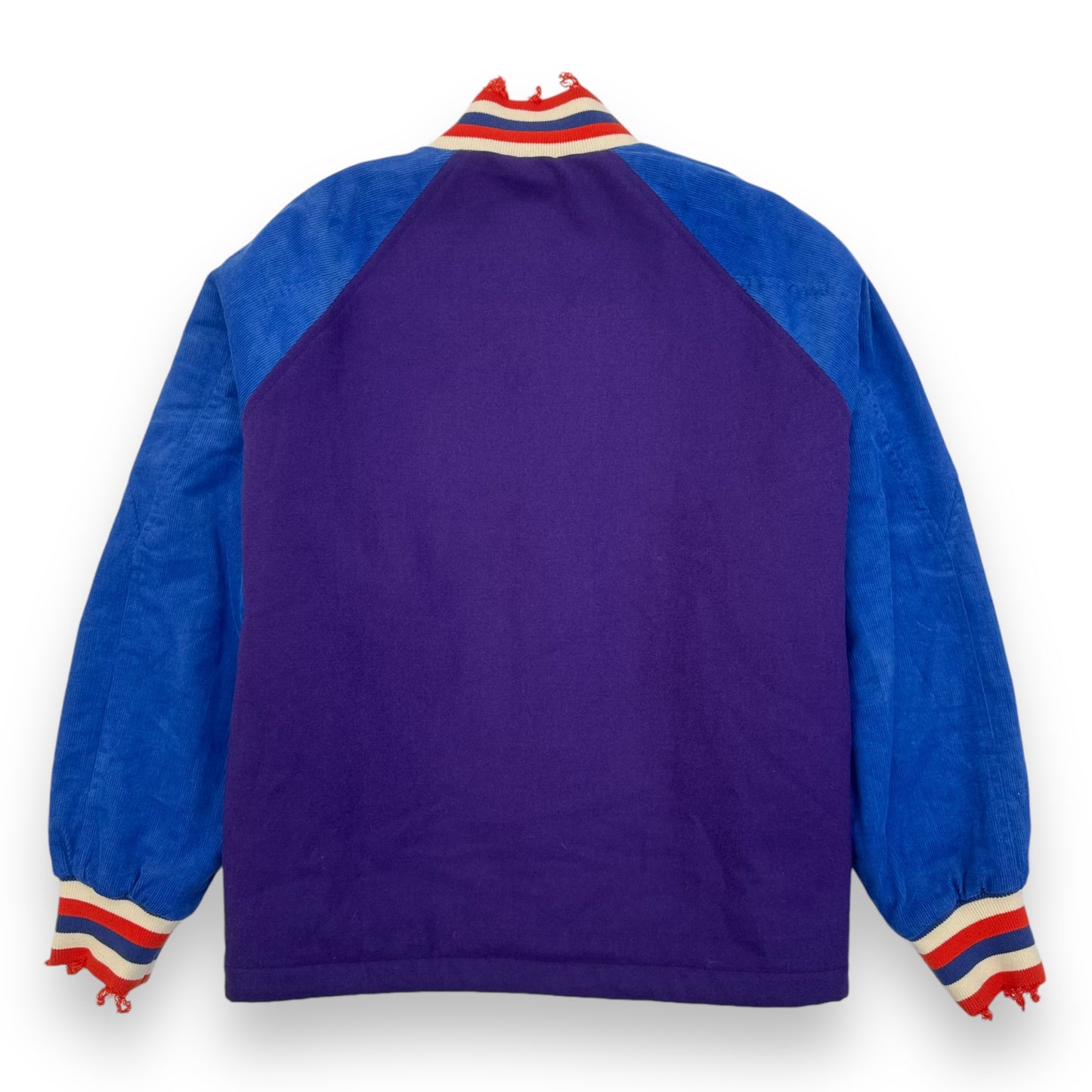 ACNE STUDIOS OCTAN PADDED FACE VARSITY JACKET PURPLE / BLUE L