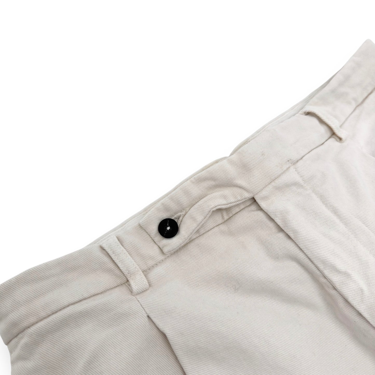 THOM SWEENEY TAILORED TROUSERS WHITE W32"