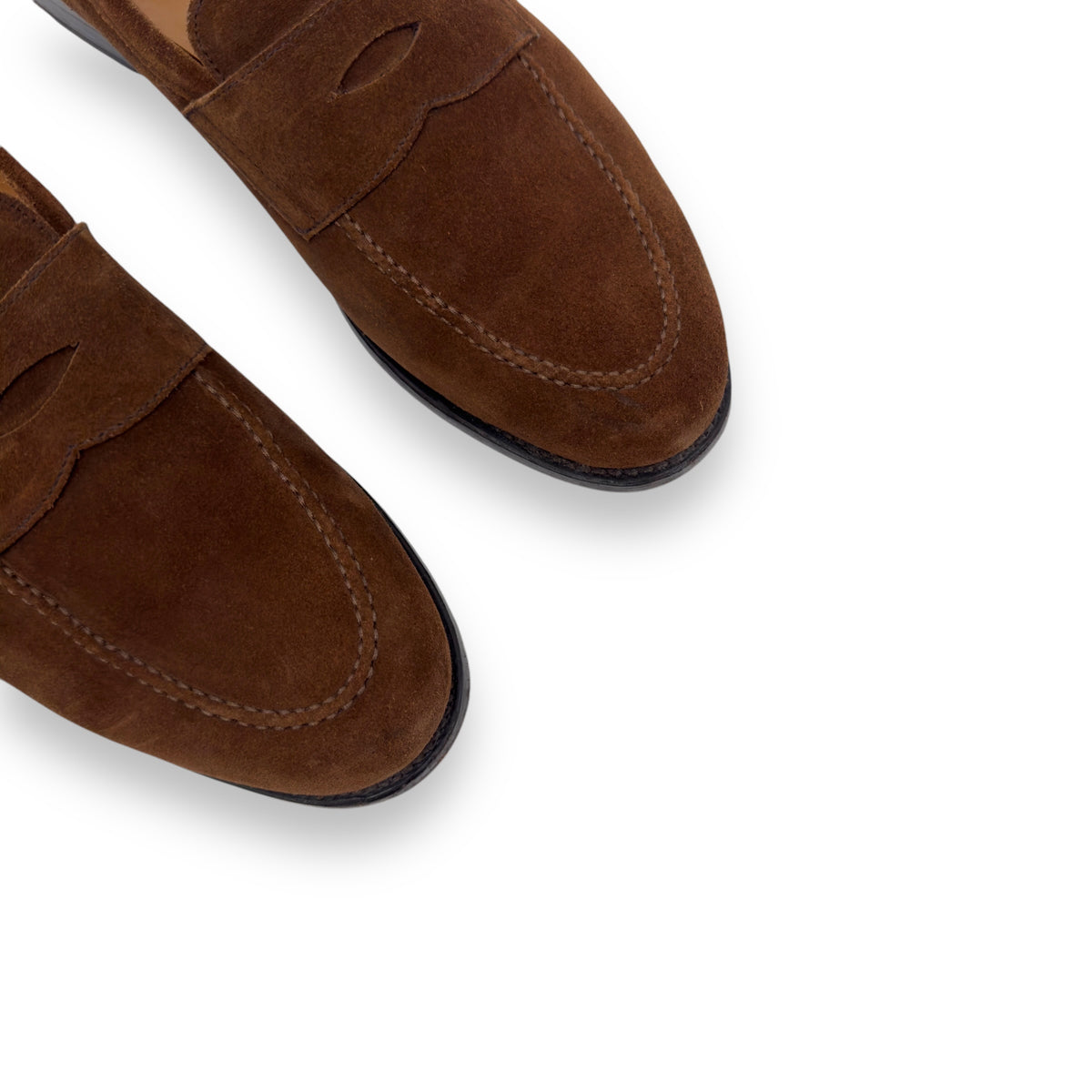 MORJAS SUEDE ‘THE PENNY LOAFER’ BROWN UK10