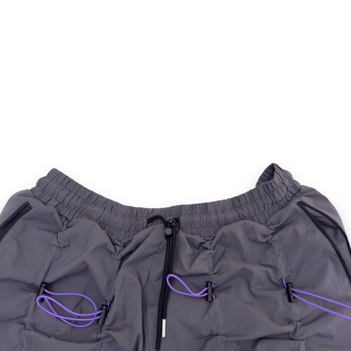 99PERCENTIS GOBCHANG WRINKLE TROUSERS GREY / PURPLE 4 / XL