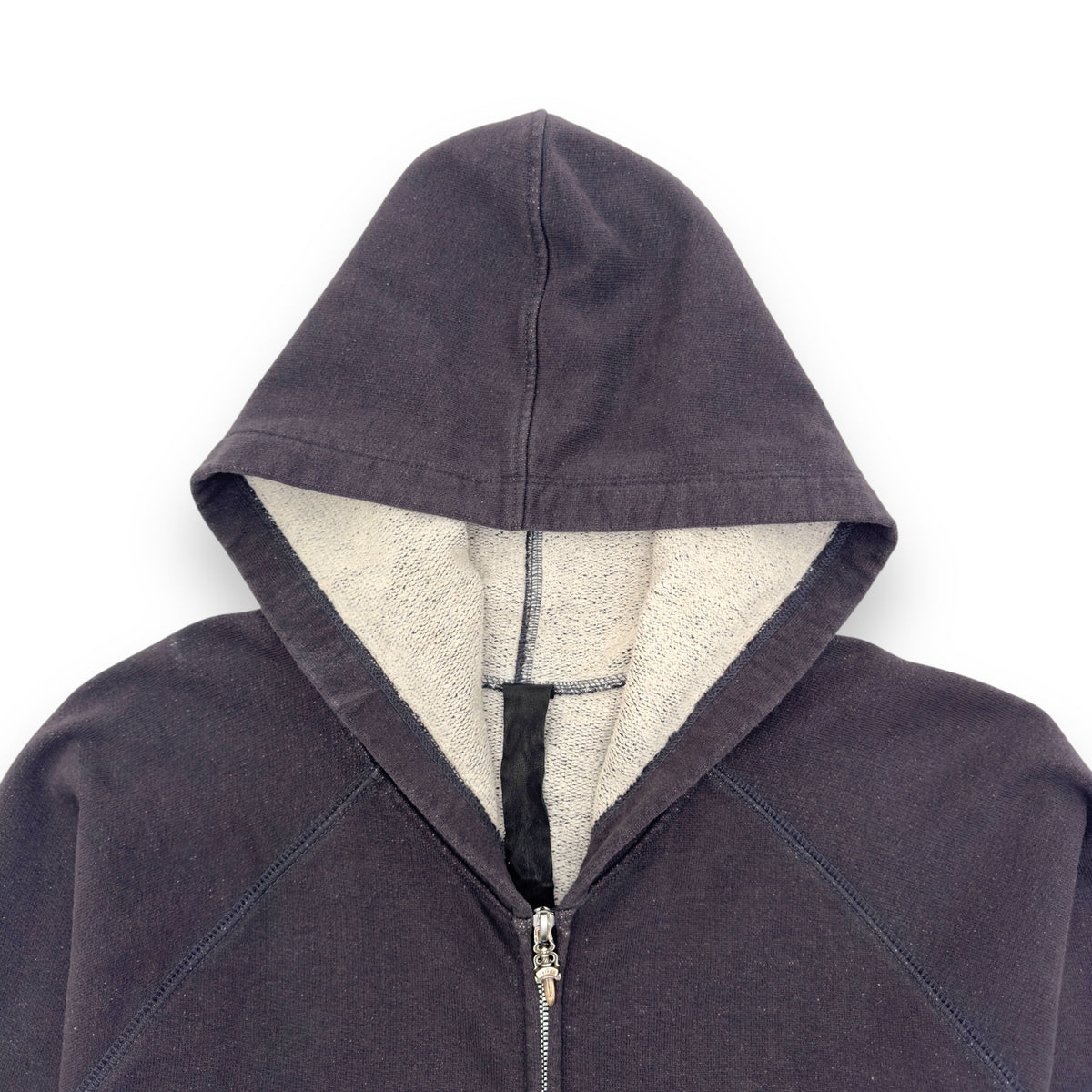 CHROME HEARTS VERTICAL LOGO HOODIE DARK GREY XL