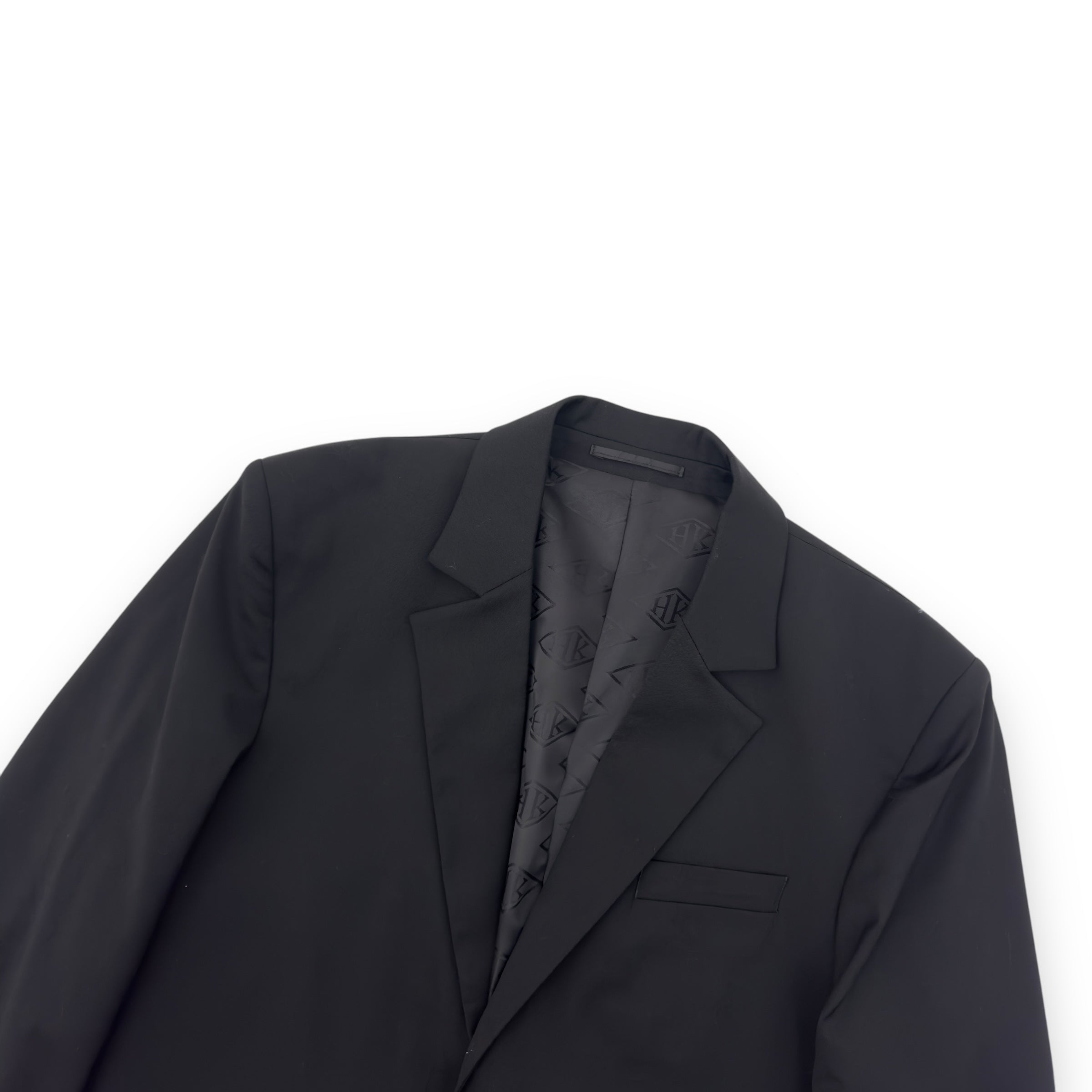 HAN KJØBENHAVN SINGLE BREASTED BLAZER JACKET BLACK / SILVER XL
