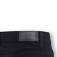 AMIRI MX1 SKINNY FIT LEATHER PATCH DENIM JEANS BLACK W32