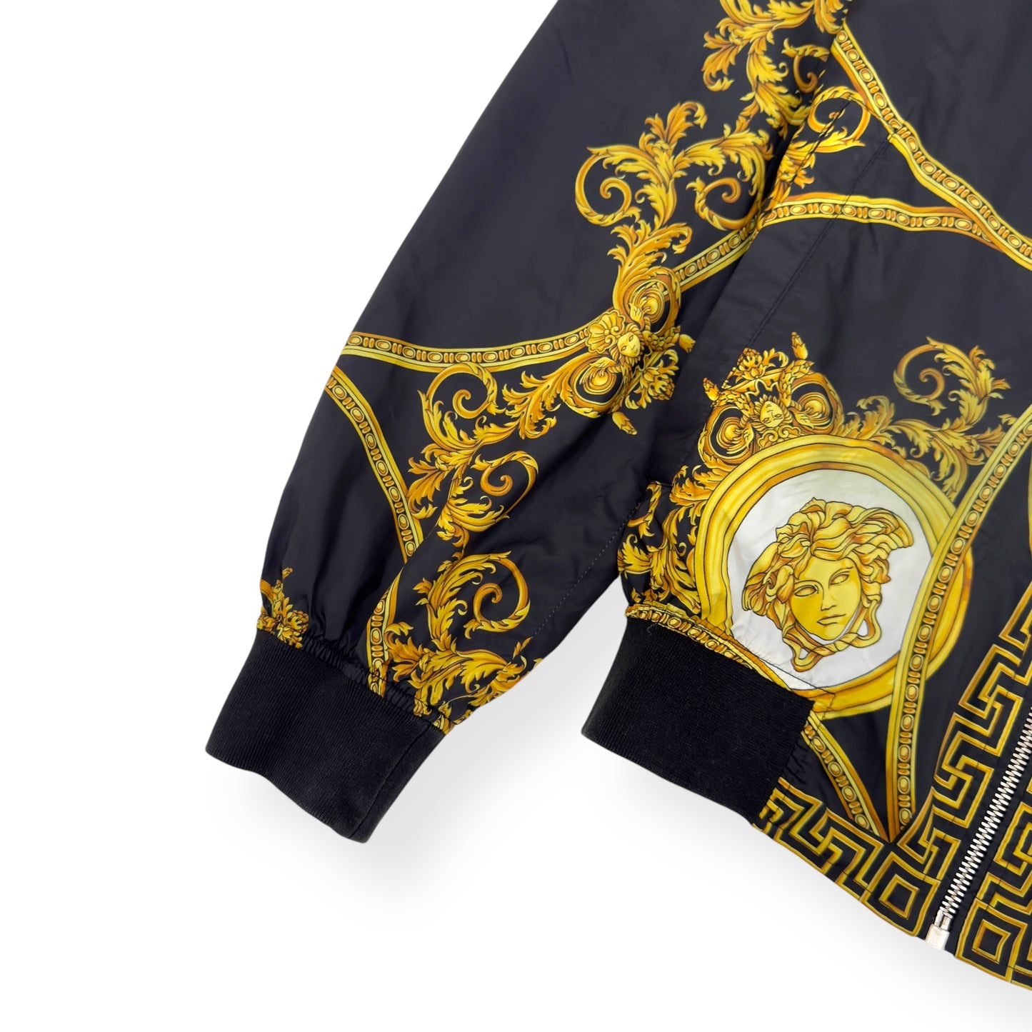 VERSACE BAROQUE PRINT REVERSIBLE JACKET YELLOW / BLACK 46 / S