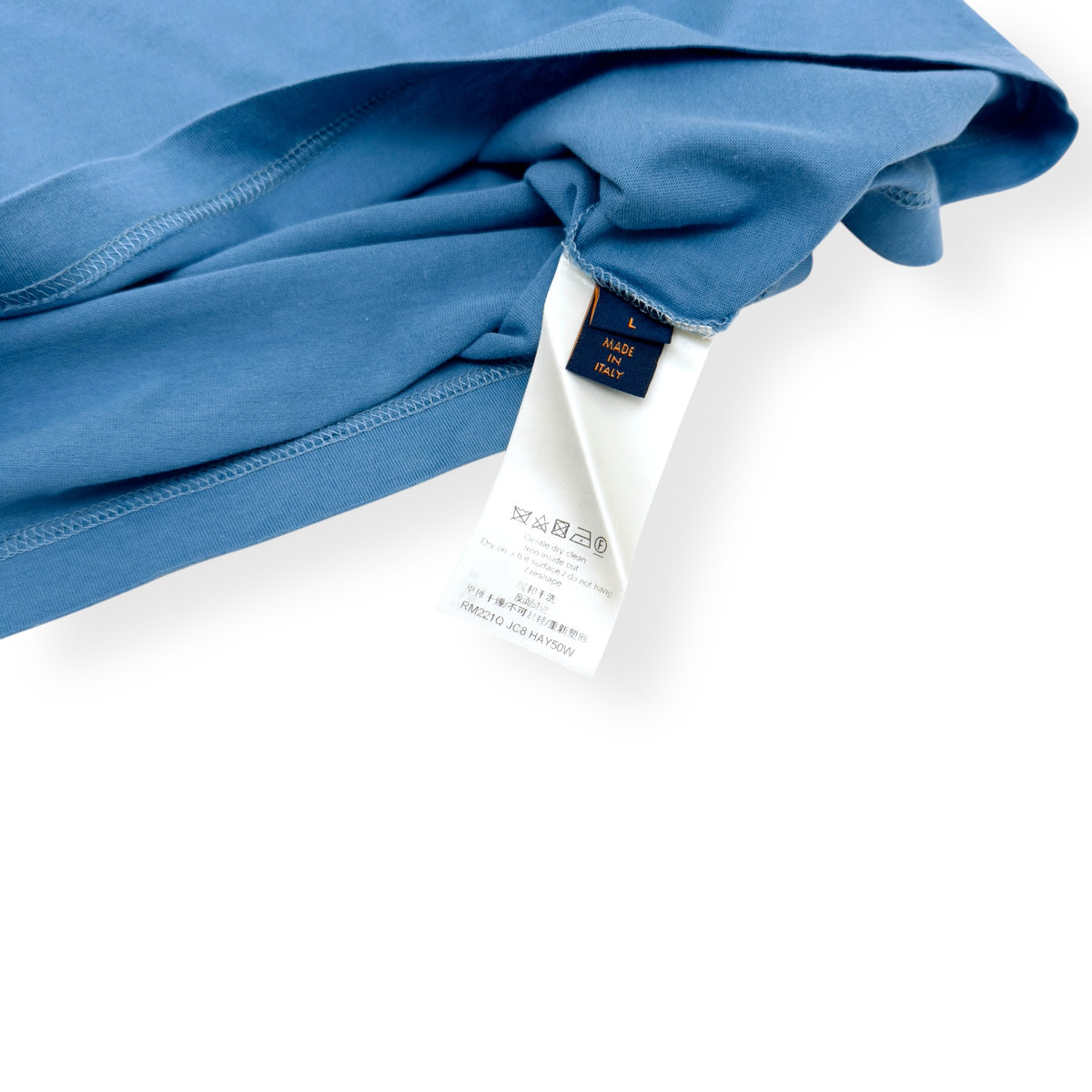 LOUIS VUITTON CLASSIC T-SHIRT BLUE L