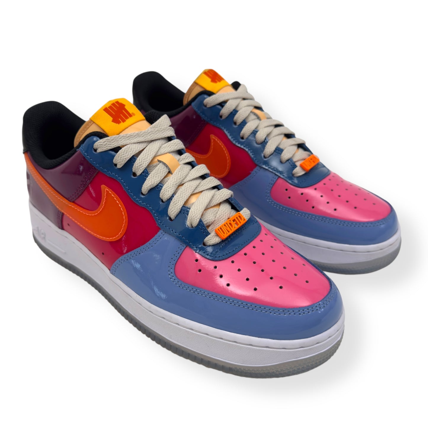 NIKE X UNDEFEATED AIRFORCE 1 SNEAKER TOTAL ORNANGE UK8.5