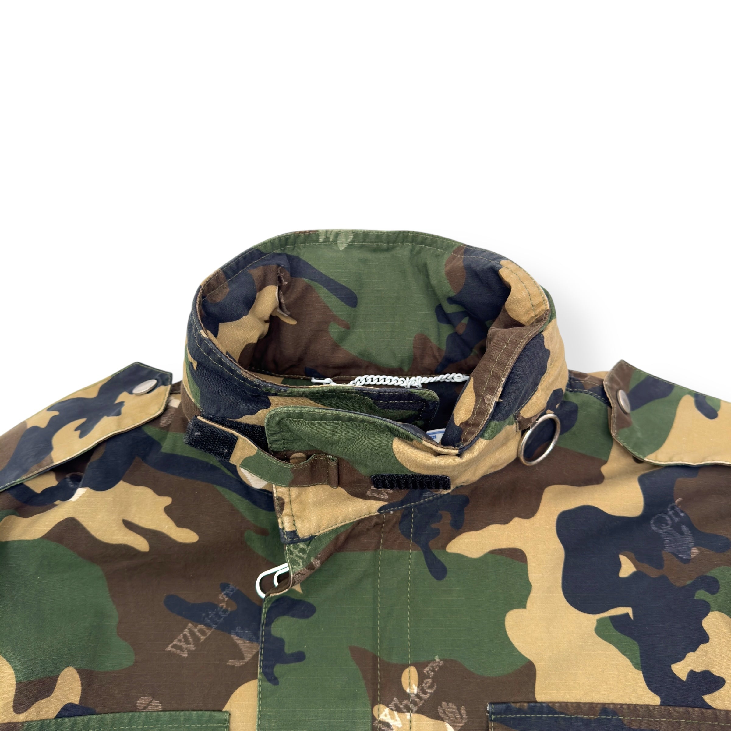 OFF-WHITE LOGO CAMO FIELD JACKET CAMO M