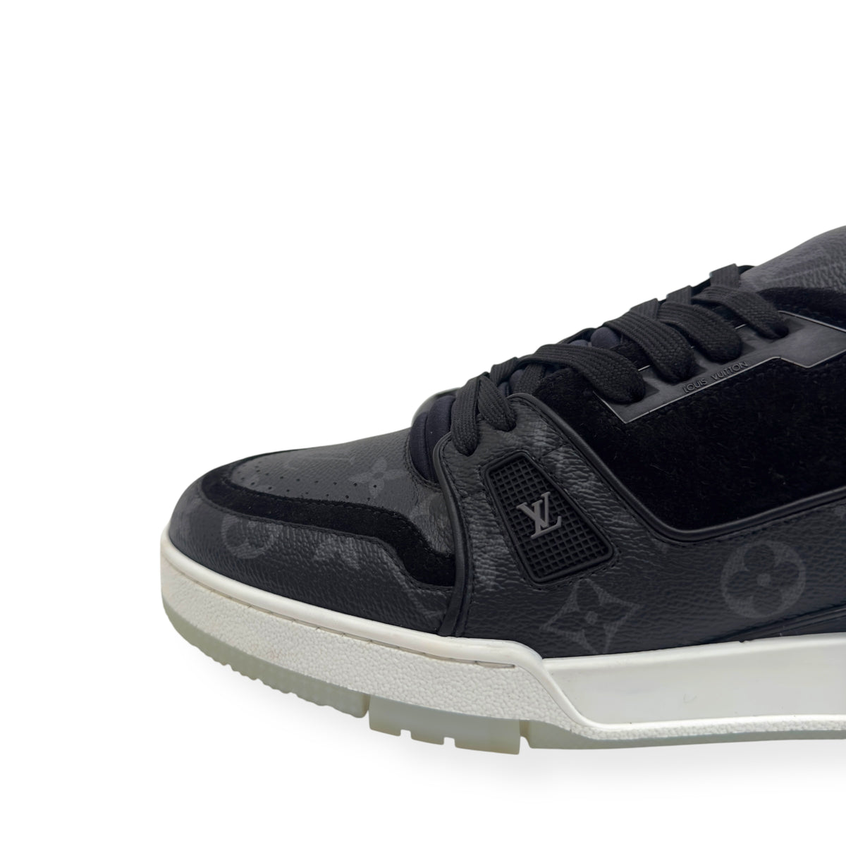 LOUIS VUITTON LV TRAINER BLACK / WHITE UK8