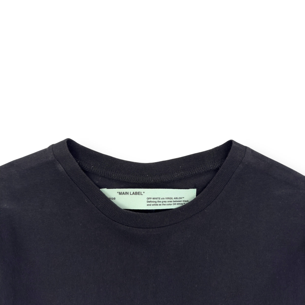 OFF-WHITE KIDMOGRAPH LONG SLEEVE T-SHIRT BLACK / BLUE M