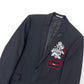 DIOR HOMME SS18 LOGO EMBROIDERED BLAZER BLACK 48 / M