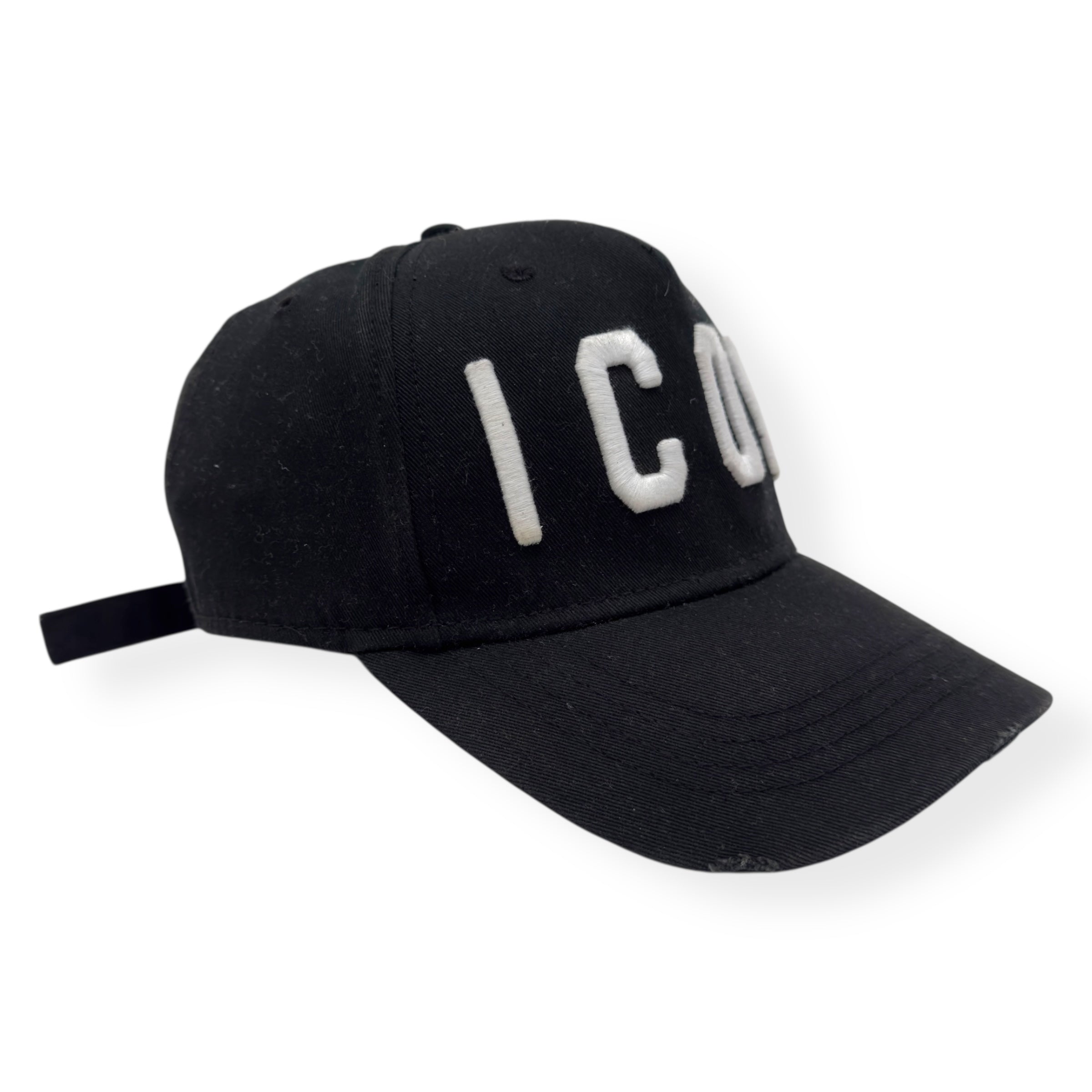 DSQUARED2 ICON BASEBALL CAP BLACK / WHITE O/S