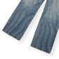 LOUIS VUITTON X YAYOI KUSAMA ALL OVER PUMPKIN GRAPHIC PRINT DENIM JEANS INDIGO W34” / L