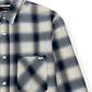 AMIRI DISTRESSED FLANNEL SHIRT BLUE / WHITE M