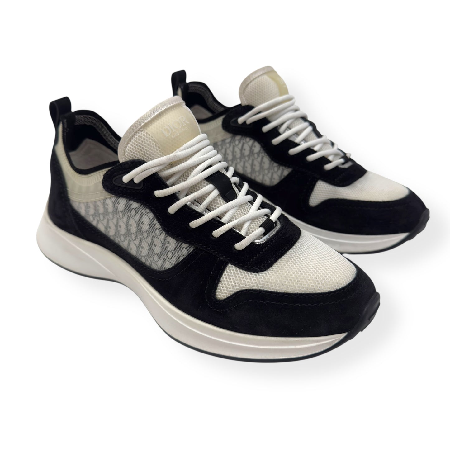 DIOR B25 RUNNER SNEAKER BLACK / WHITE UK7.5