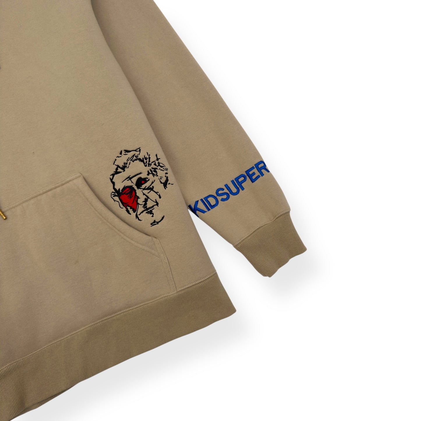 KID SUPER SUPER HOODIE BEIGE L