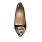 CHRISTIAN LOUBOUTIN PIGALLE WATER SNAKE TOE CAP CUT OUT PUMPS BLACK 36 / UK3