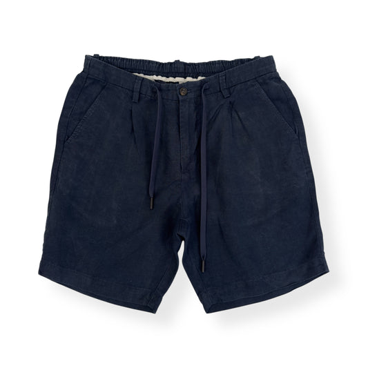 THOM SWEENEY LINEN BLEND SHORTS BLUE 48 / S
