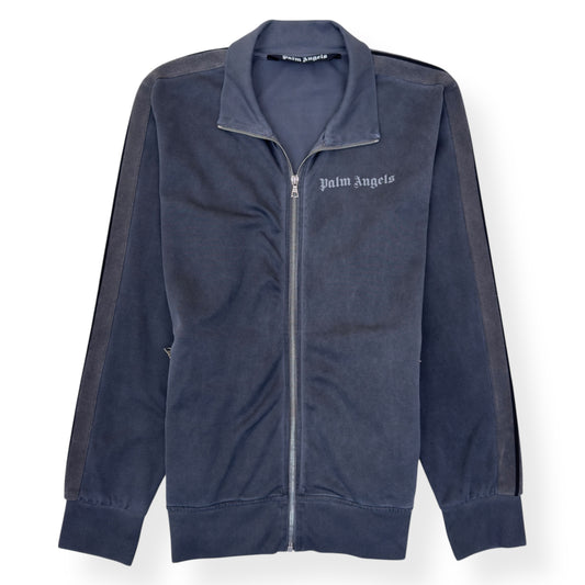 PALM ANGELS GARMENT DYED TRACK JACKET GREY XL