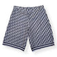 DIOR OBLIQUE SILK BERMUDA SHORTS BLACK / WHITE 48 / M