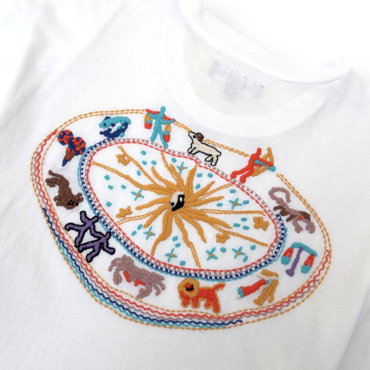 SUPREME ZODIAC S/S COTTON T-SHIRT WHITE L
