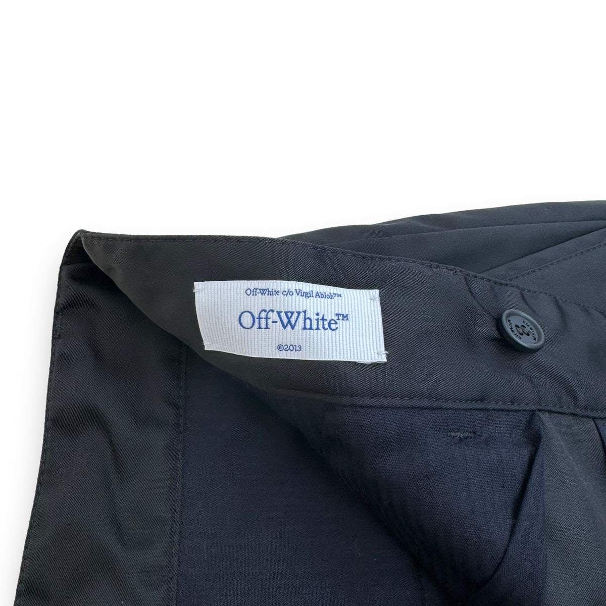 OFF-WHITE BAGGY TROUSERS BLACK L