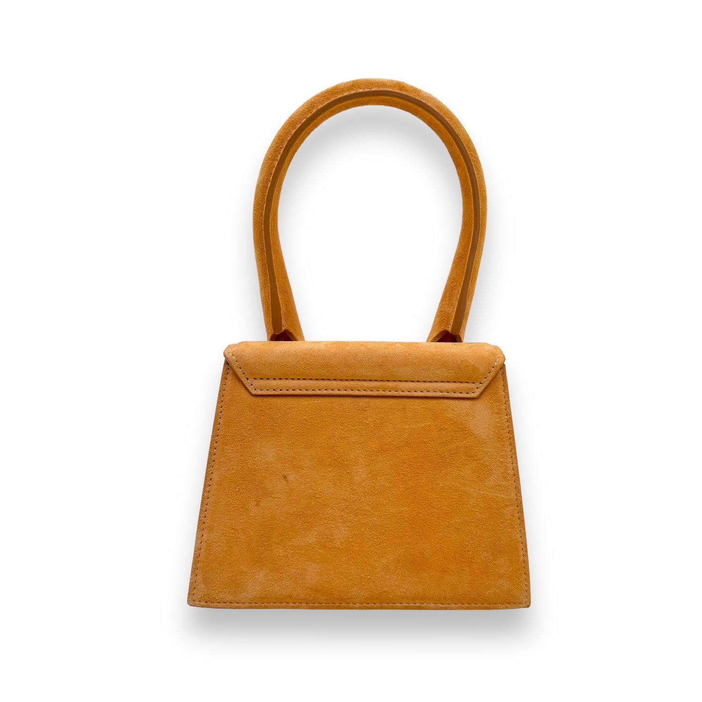 JACQUEMUS LE CHIQUITO MOYEN SUEDE BAG ORANGE