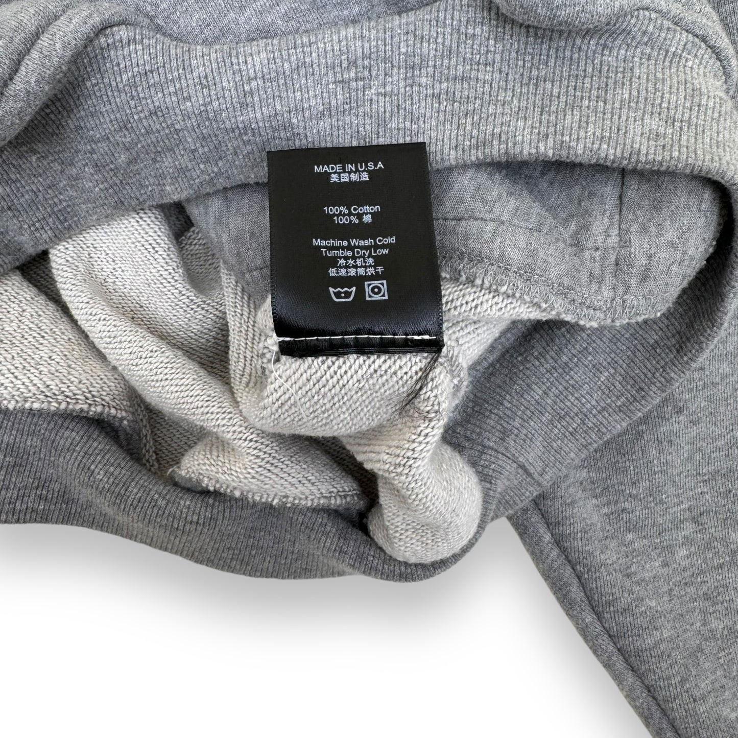 RHUDE MOCK NECK LONG SLEEVE SWEATSHIRT GREY S