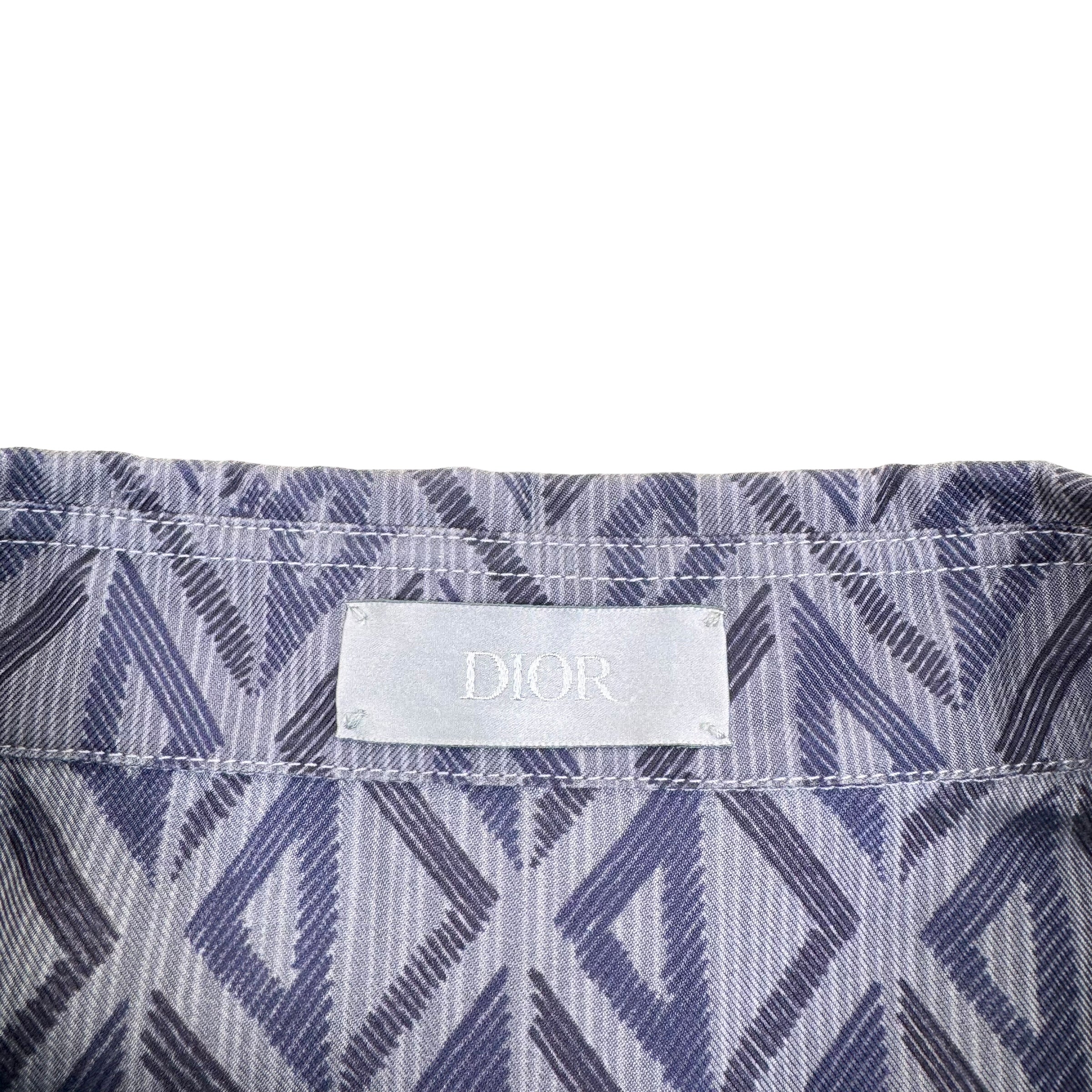 DIOR CD DIAMOND SILK SHIRT L