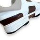 HERMES LEATHER MATCH RUNNER SNEAKER WHITE / TAN UK9.5