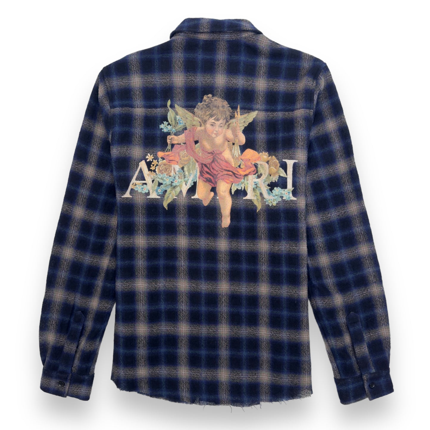 AMIRI CHERUB FLANNEL SHIRT BLUE S