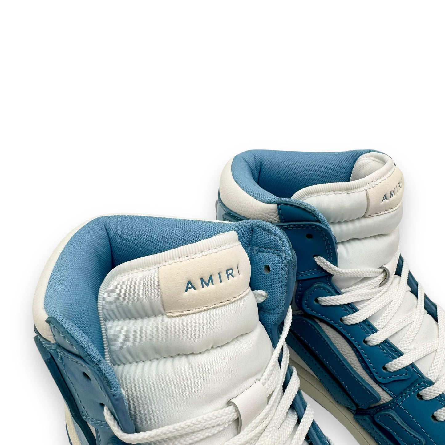 AMIRI SKEL TOP HI POWDER HIGH TOP SNEAKER BLUE / WHITE UK10