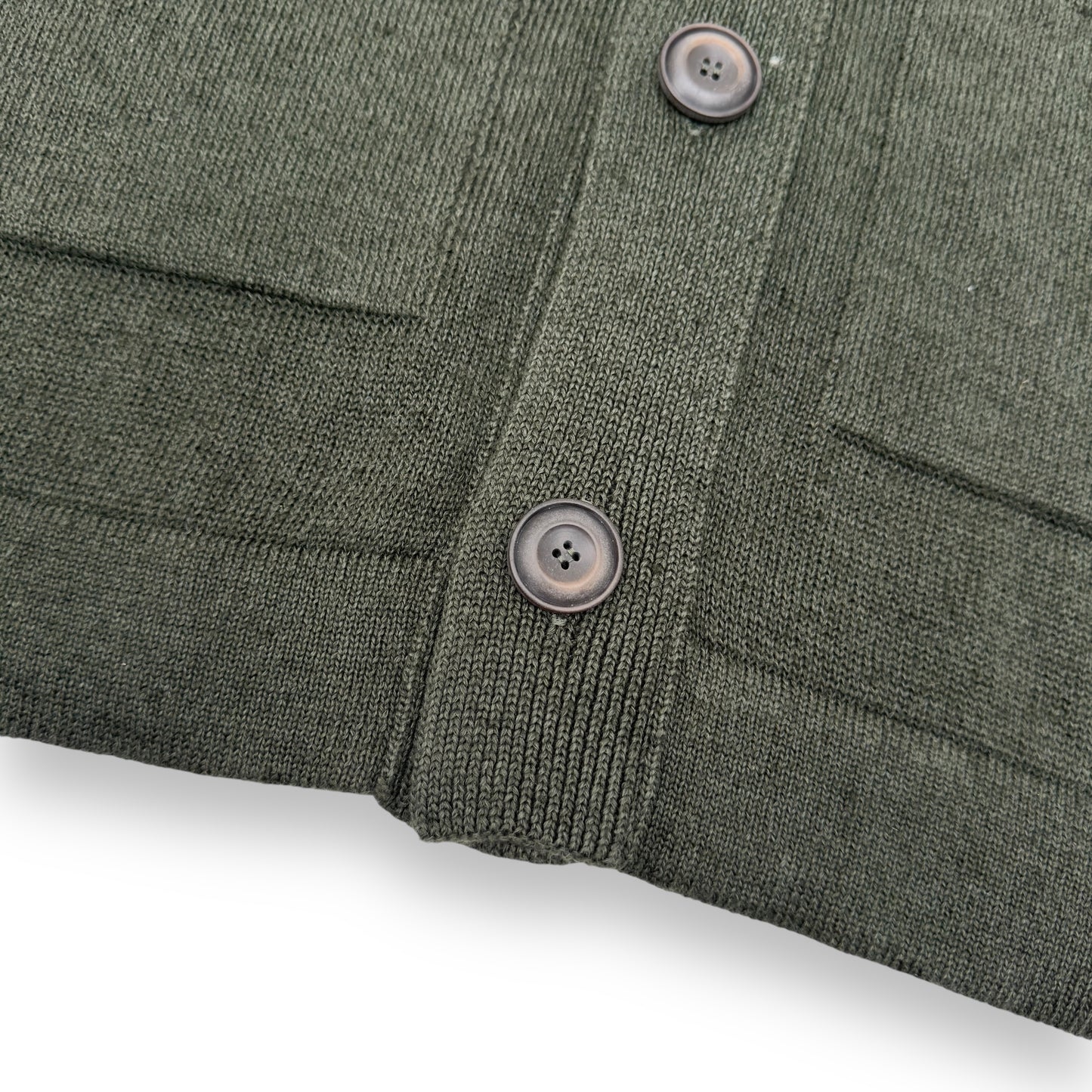 THOM SWEENEY COTTON / LINEN BLEND CARDIGAN GREEN M