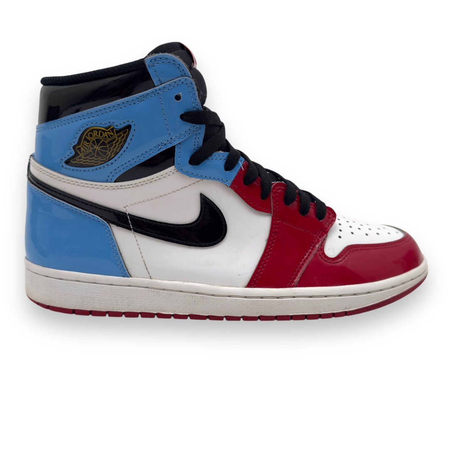 NIKE AIR JORDAN 1 RETRO HIGH FEARLESS UNC CHICAGO RED / BLUE UK10