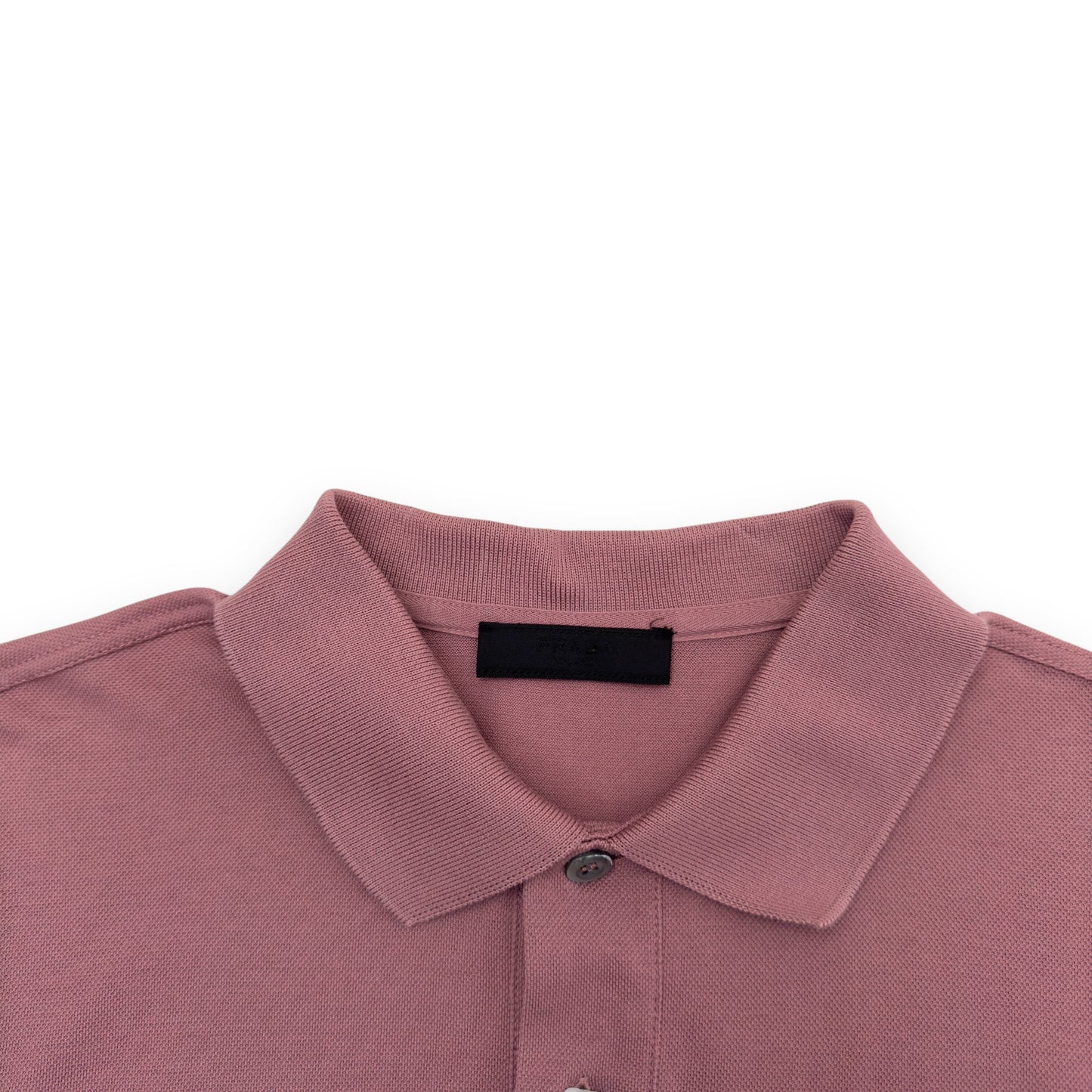 PRADA CHEST LOGO POLO SHIRT PINK M