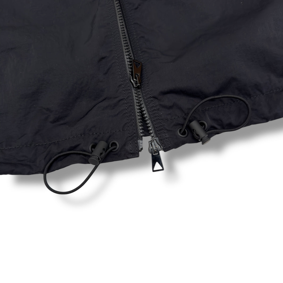 BOTTEGA VENETA NYLON ZIP-UP JACKET BLACK XL