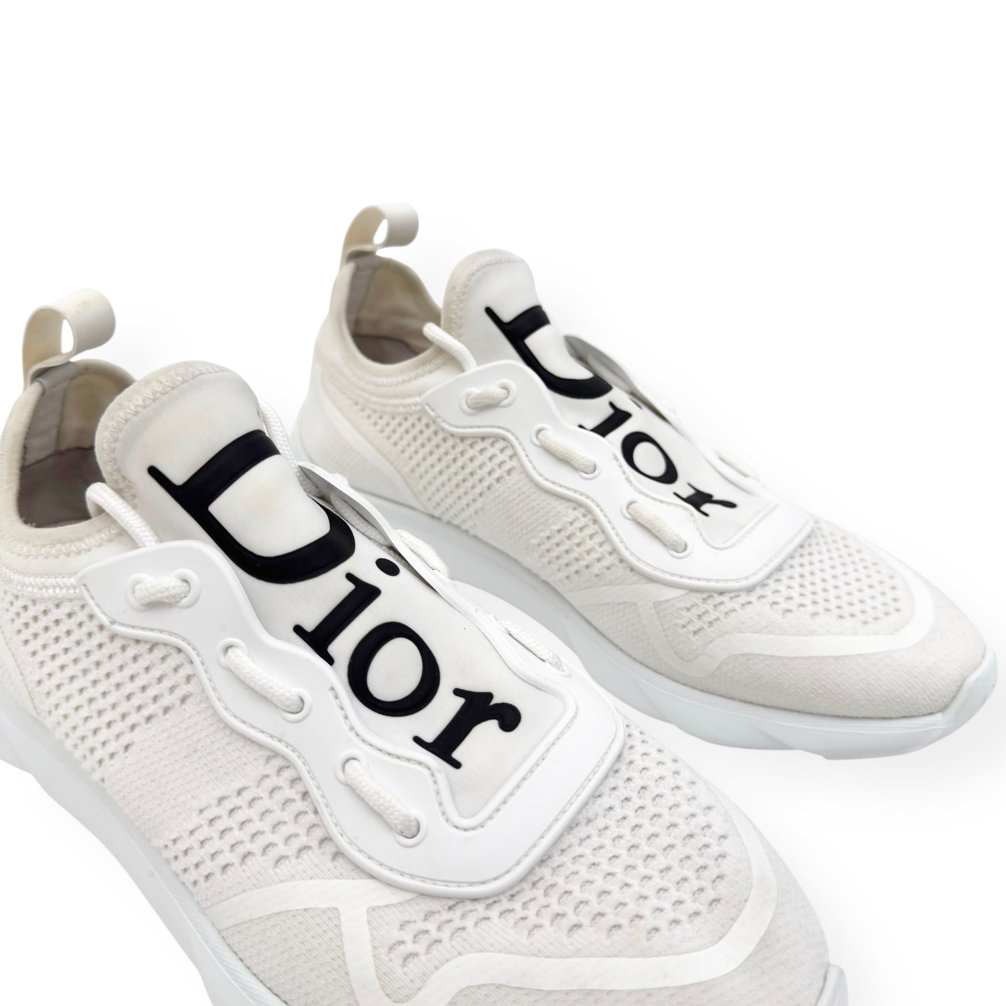 DIOR B21 NEO TECHNICAL KNIT SNEAKER WHITE / BLACK UK7 / 41