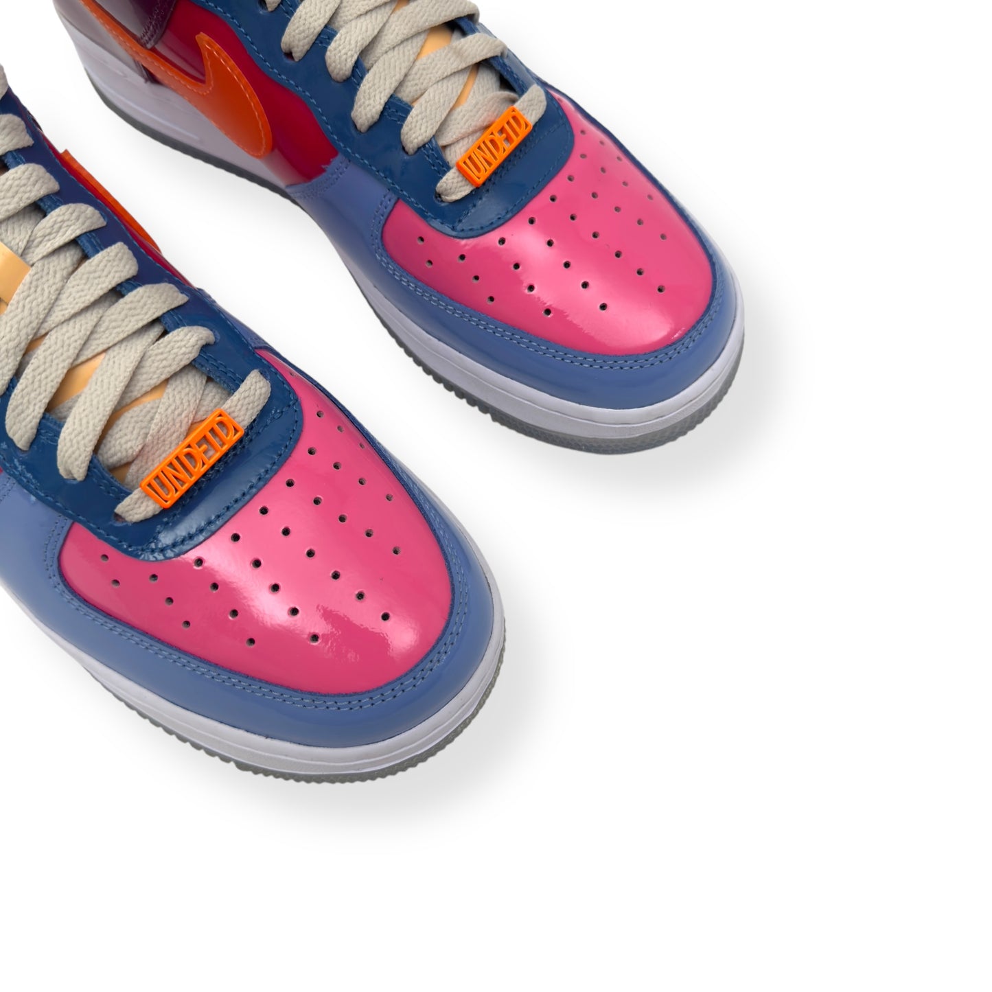 NIKE X UNDEFEATED AIRFORCE 1 SNEAKER TOTAL ORNANGE UK8.5