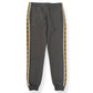 GUCCI TAPE DETAIL COTTON SWEATPANTS GREY / BEIGE M