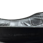 BALENCIAGA NEO CLASSIC CROC EMBOSSED LEATHER SHOULDER BAG BLACK MINI