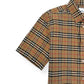 BURBERRY CHECK COTTON SHIRT BEIGE L