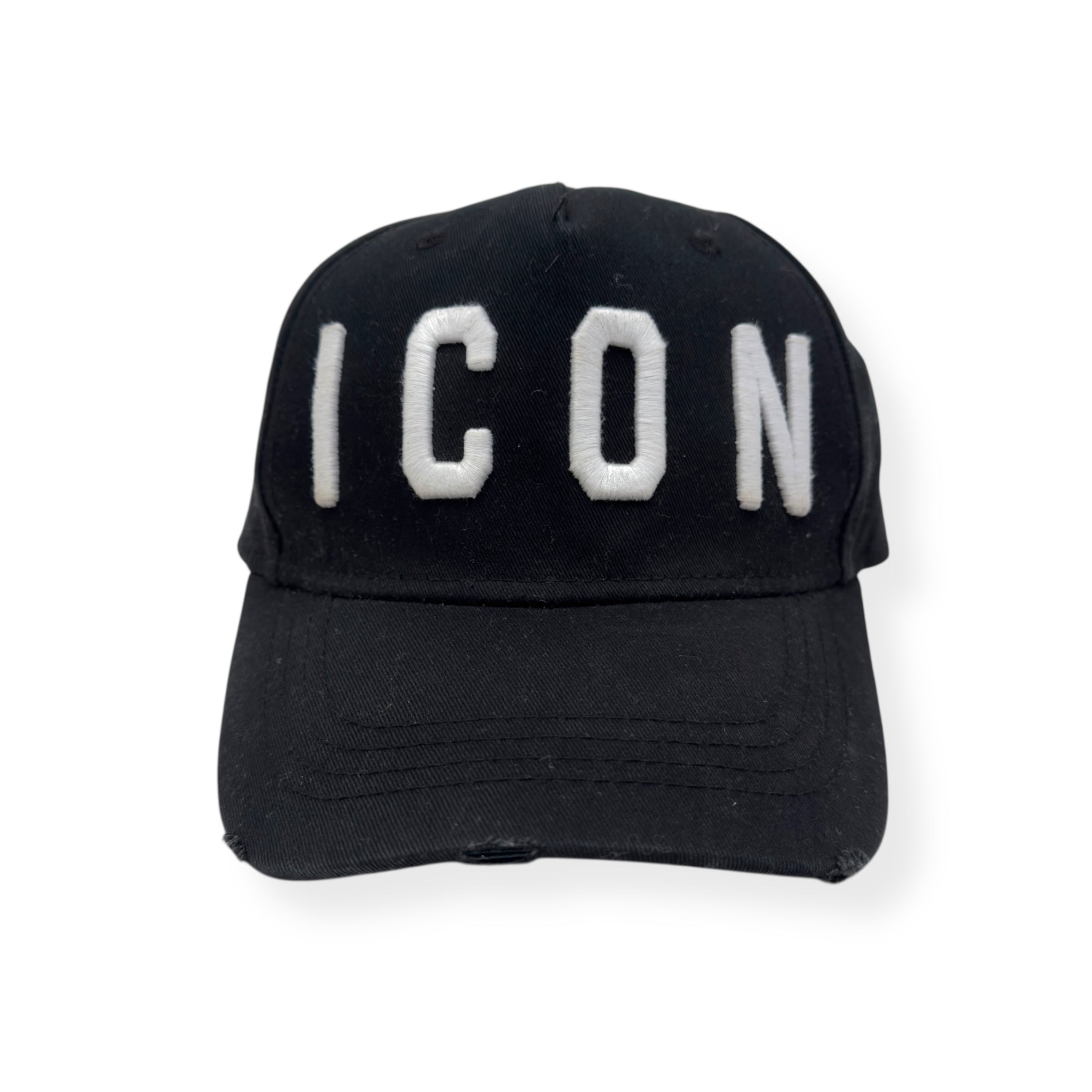 DSQUARED2 ICON BASEBALL CAP BLACK / WHITE O/S