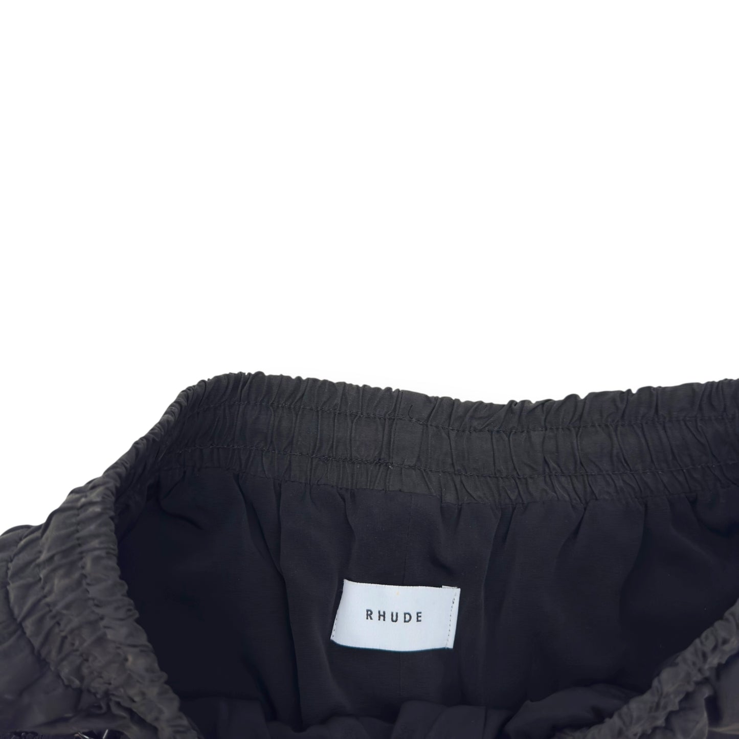 RHUDE YACHTING SWIM SHORTS BLACK / OLIVE M