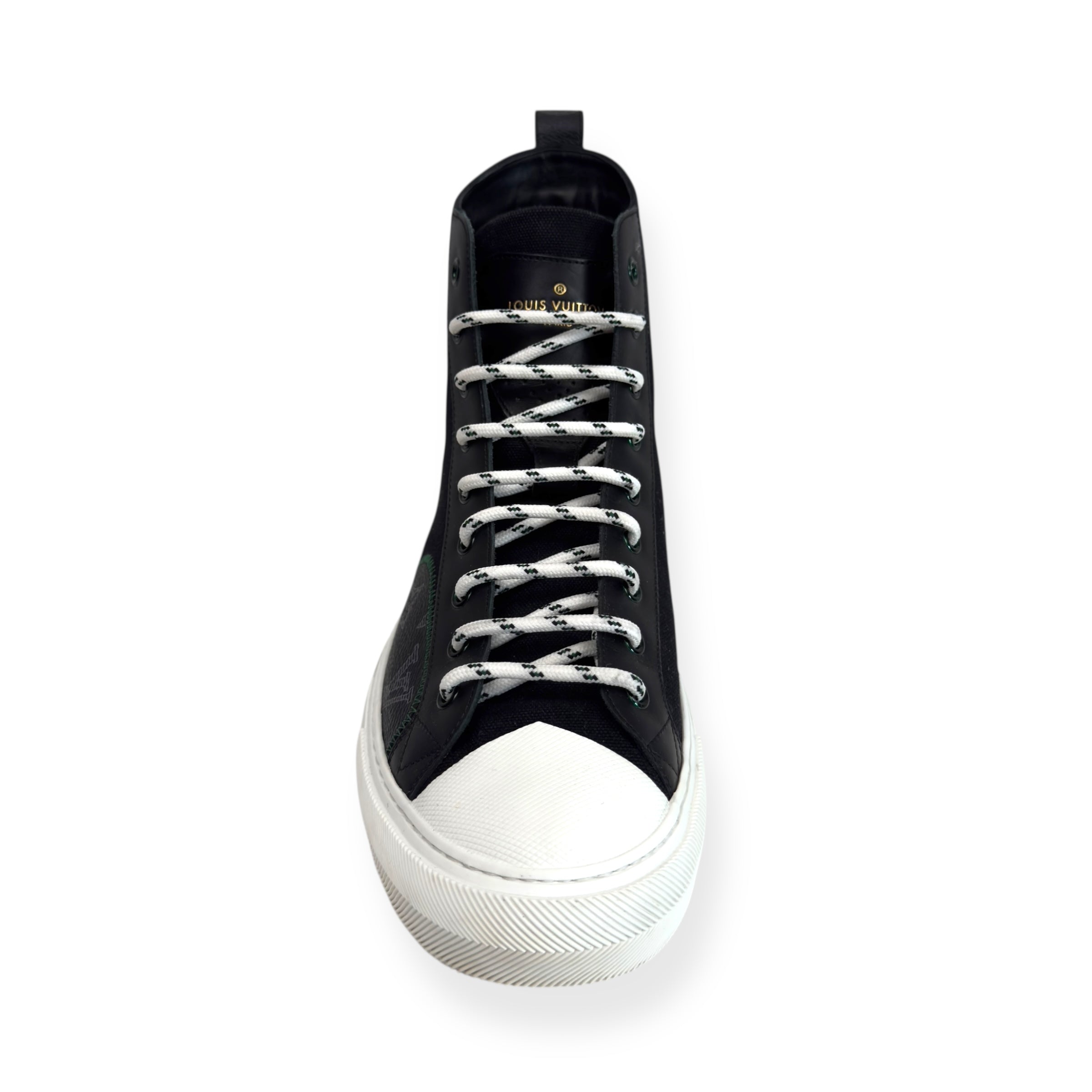 LOUIS VUITTON HIGH TOP SNEAKER BLACK / WHITE UK9