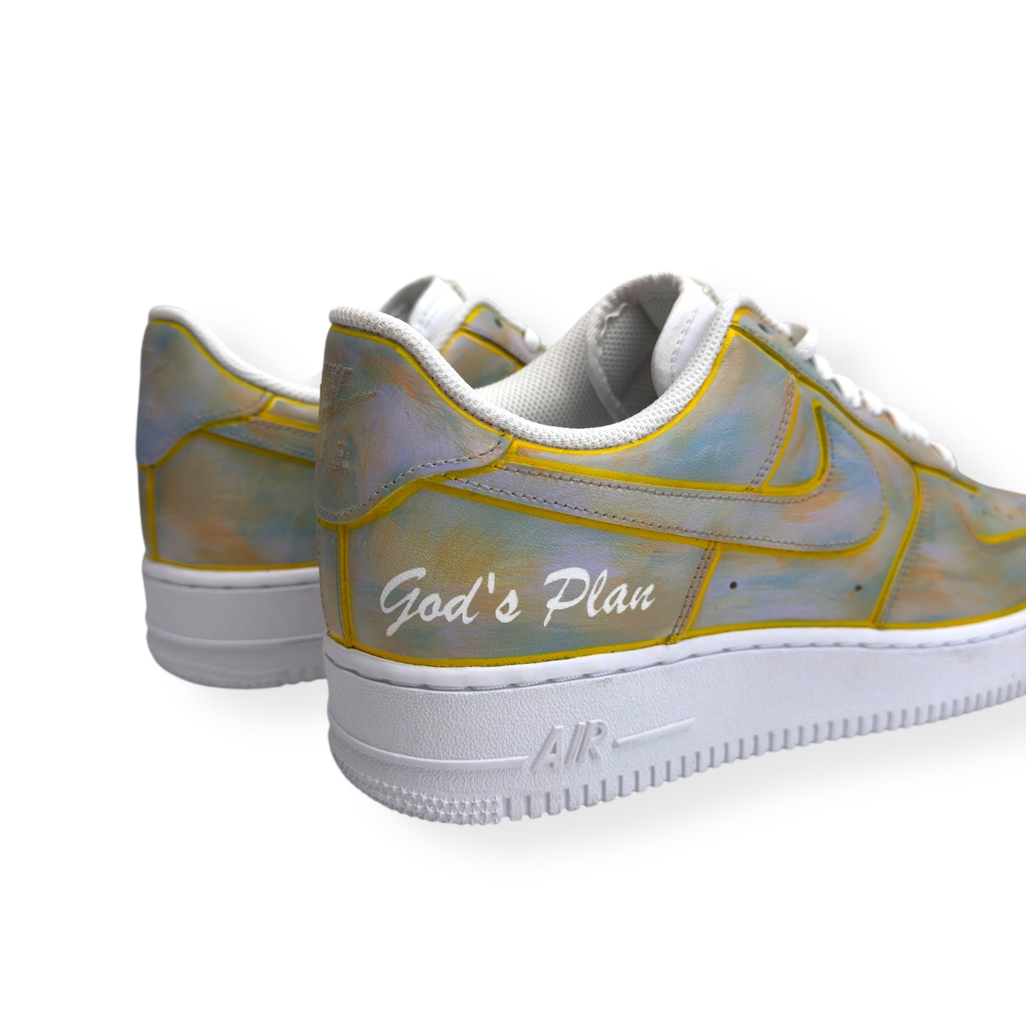 NIKE AIR FORCE 1 CUSTOM SNEAKER MULTICOLOURED UK9.5