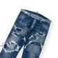 DSQUARED2 SUPER RIBBED WASHED DENIM JEANS BLUE 50 / L