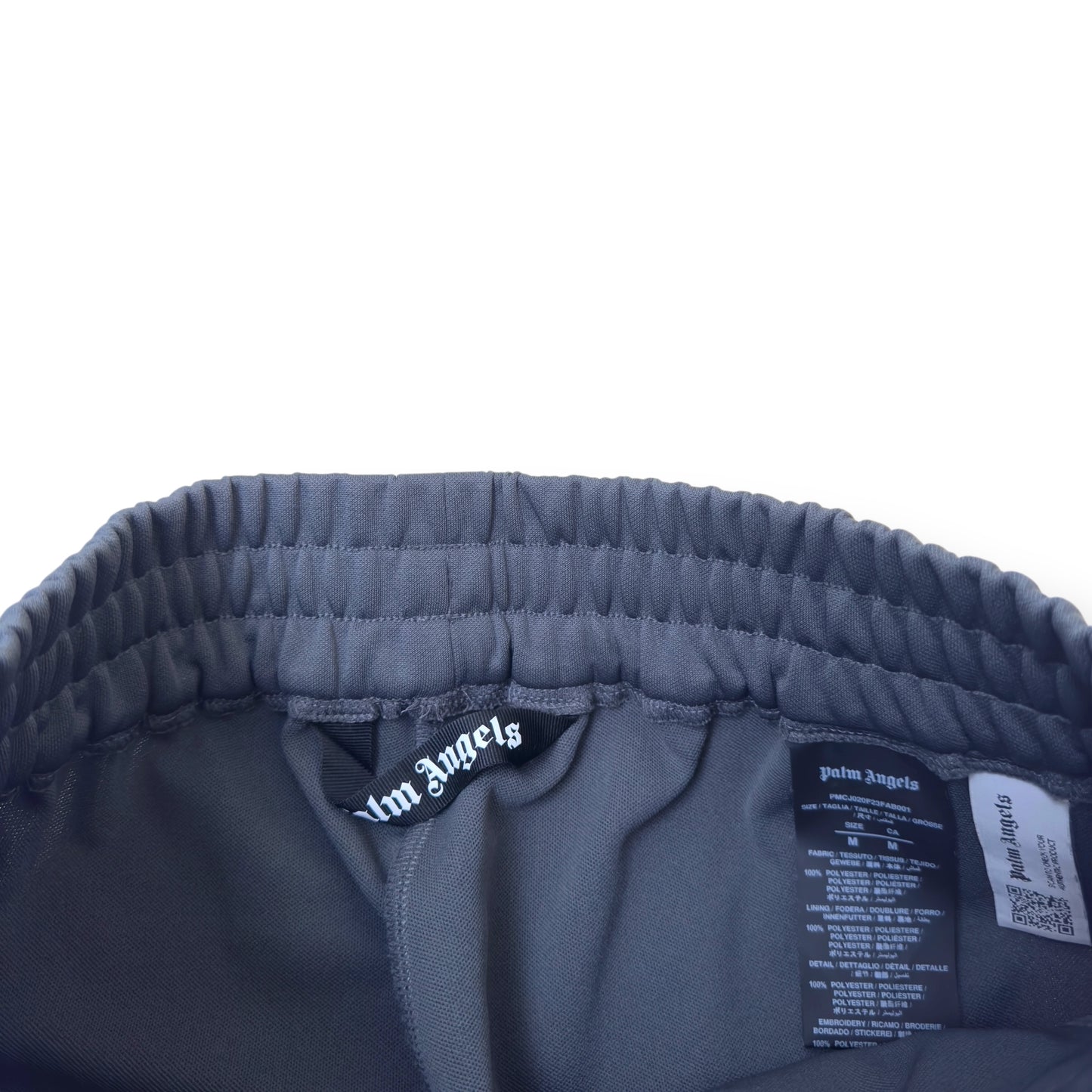 PALM ANGELS TRACK PANTS GREY / WHITE M