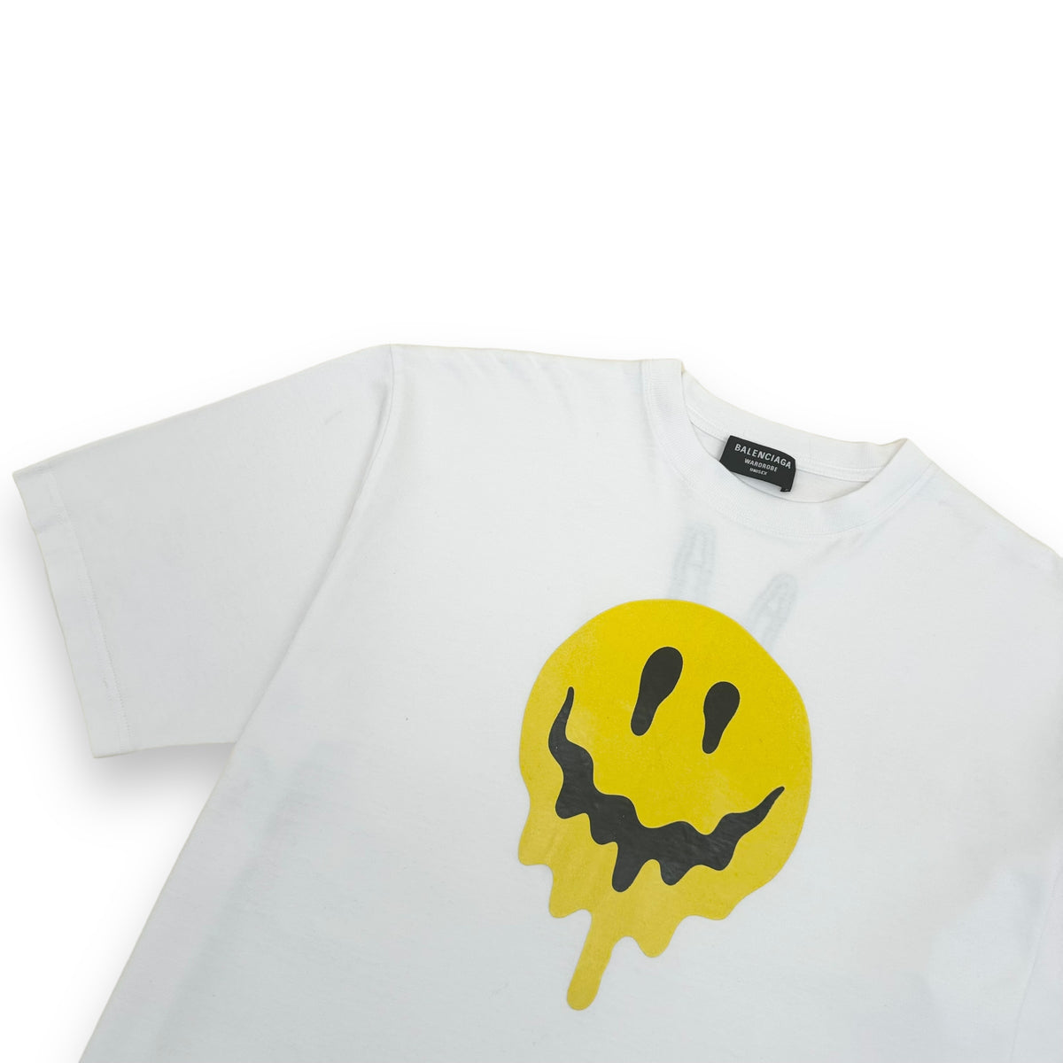 BALENCIAGA OVERSIZED SMILEY T-SHIRT WHITE M