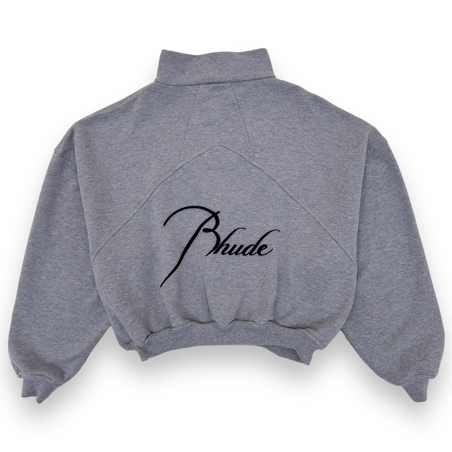 RHUDE MOCK NECK LONG SLEEVE SWEATSHIRT GREY S