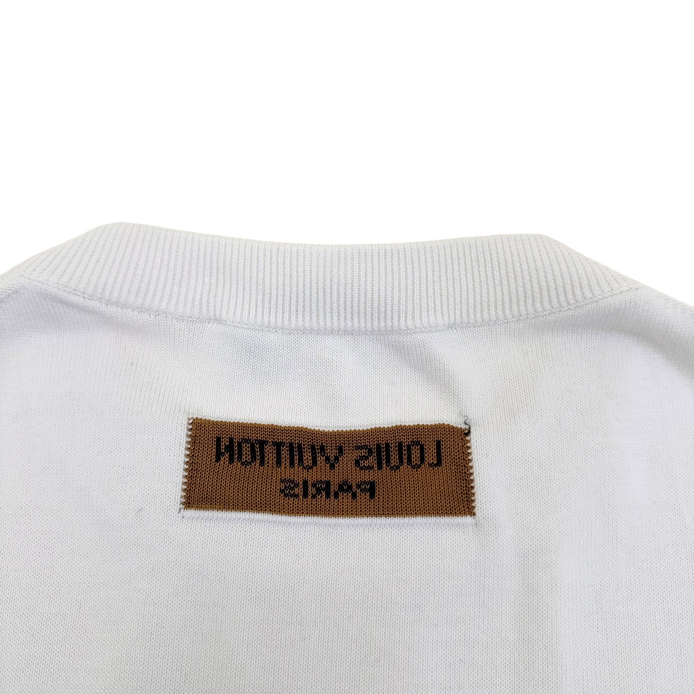 LOUIS VUITTON 2023 GRAPHIC CREW NECK T-SHIRT WHITE L