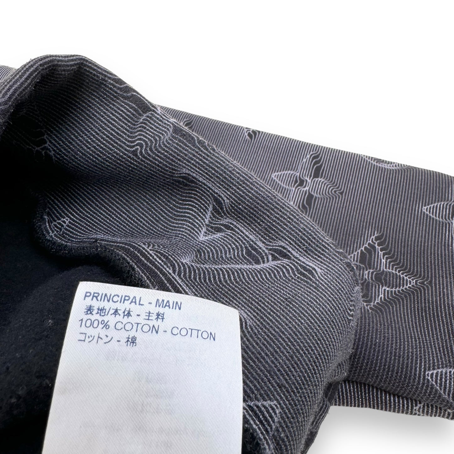 LOUIS VUITTON PRINTED ALL OVER HOODIE GREY L